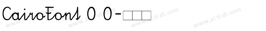 CairoFont 0 0字体转换